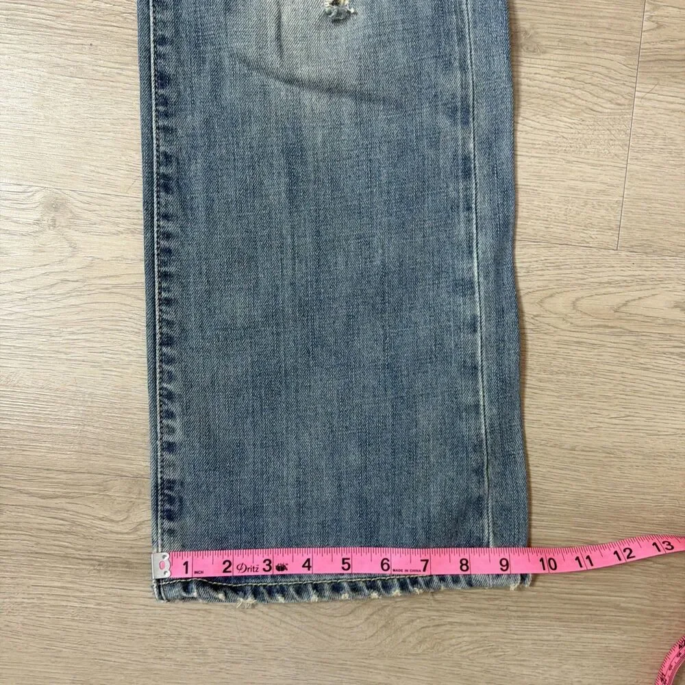Vintage Abercrombie & Fitch Mens Jeans 30x30 Distressed Ripped Button Fly Y2K⁠